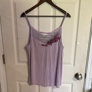 Maurices Purple Embellished Camisole